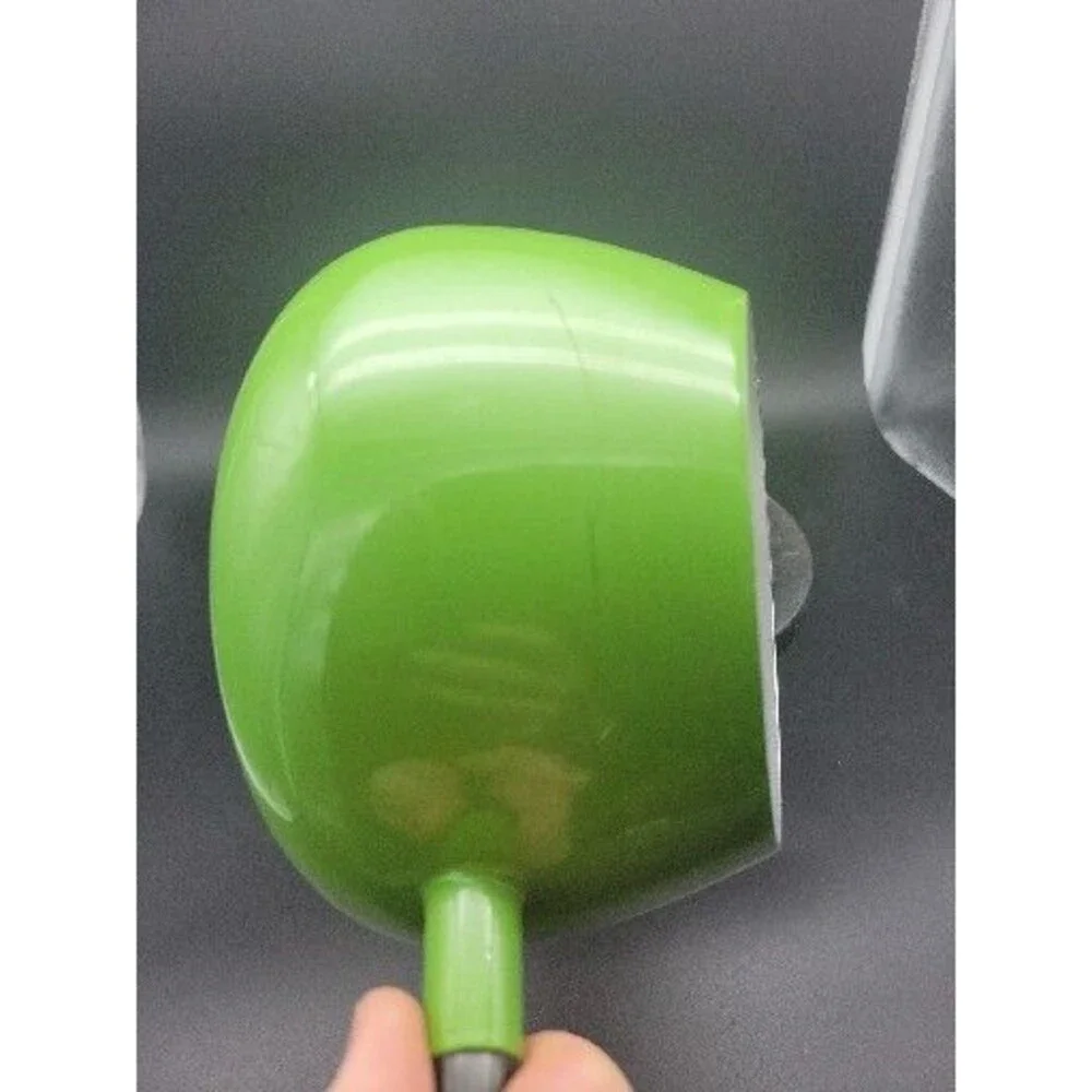 AVOCADO GREEN FONDUE POT W STAND USED LOOK AT THE PICTURES PLEASE
